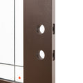 Terran Classic | Mahogany 3/4-Lite Smooth Fiberglass Entry Door with Frosted Glass