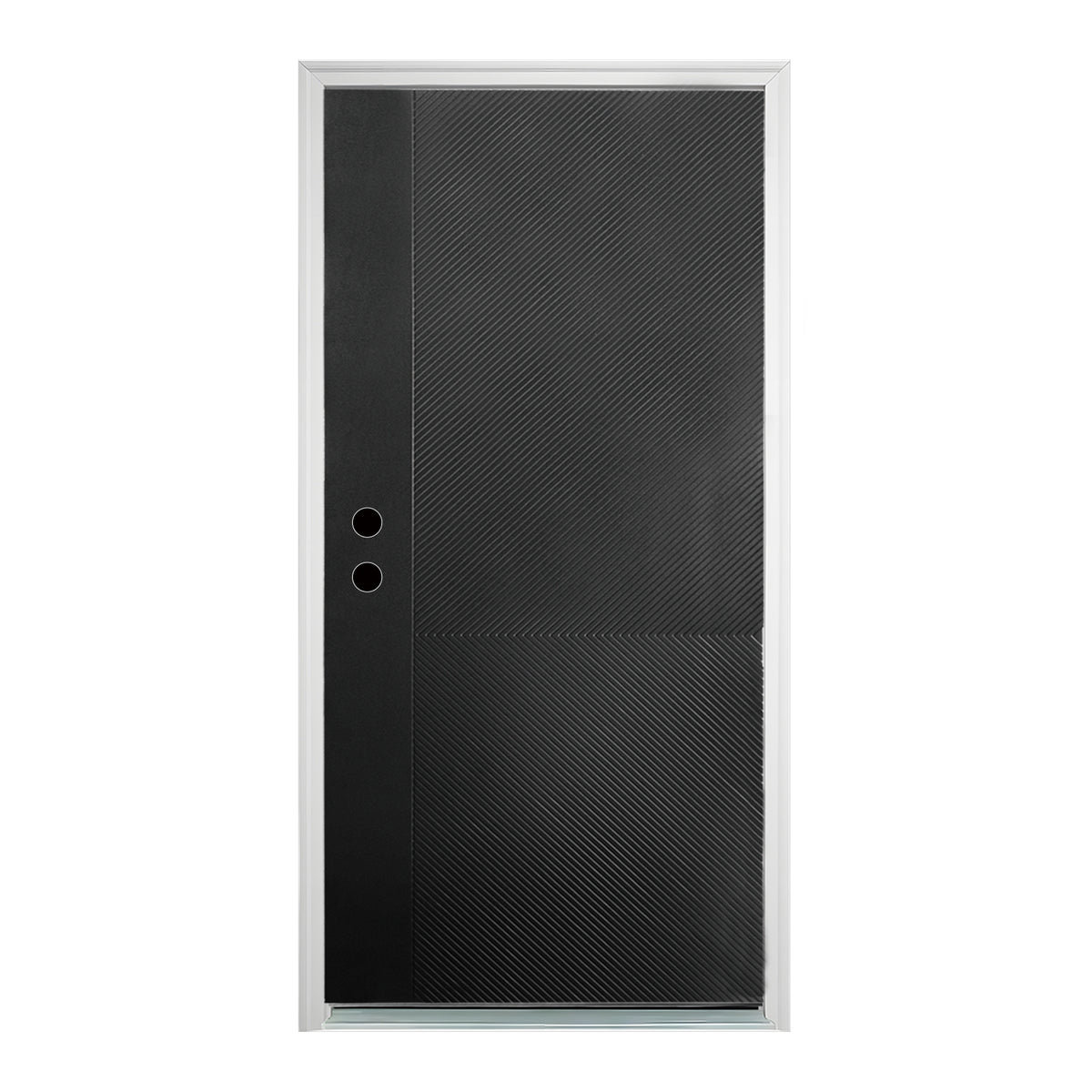 Visco Craftsman | Textured Fiberglass Entry Door in Antique Black