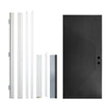 Terran Contemporary | Sunburst Brush Finished Fiberglass Entry Door