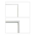 Terran Time Fiberglass Entry Door with Brickmould, Blinds, High Quality Vinyl Frame, Primed Wooden Grain K017-36BWL