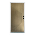 Terran Contemporary | Sunburst Brush Finished Fiberglass Entry Door